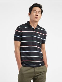 Levi's - Men Black Collar Polo T-Shirt