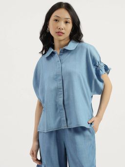 United Colors of Benetton - Blue Collar Solid Shirt