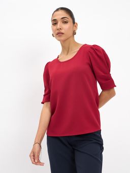 SALT Attire - Jaunty Red Top