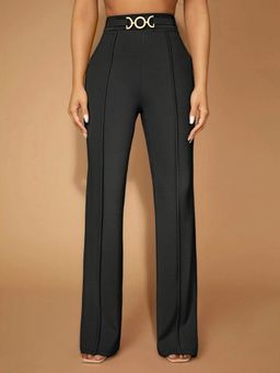 Outzidr - Black High waist trouser
