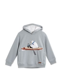 CHERRY CRUMBLE BY NITT HYMAN - Blue River Fun Hooded Sweatshirt (9-12 Months)