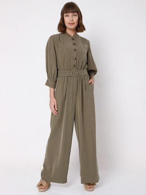 Vera jumpsuit in green Wisteria