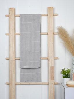 Doctor Towels - Aloevera Double Cloth Bath Towel - Frosted Grey (M)