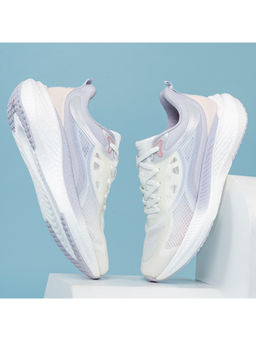 Red Tape - Women Textured Off White & Blue Athleisure Running Shoes