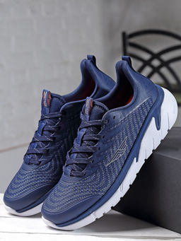 Red Tape - Men Textured Navy Blue Walking Shoes