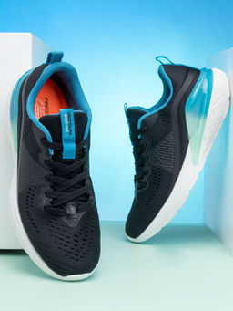 Red Tape - Men Solid Black & Blue Walking Shoes