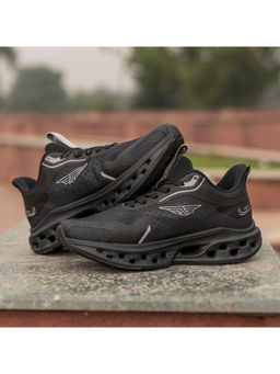 Red Tape - Men Textured Black Walking Shoes