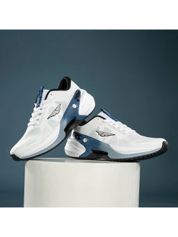 Red Tape - Men Textured White & Blue Walking Shoes
