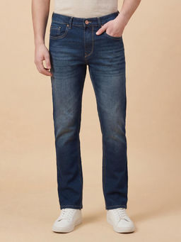 Being Human - Dark Blue Boot Cut Fit Mid Rise Men's Jeans