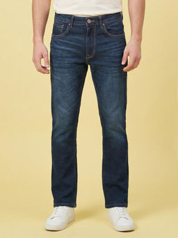 Being Human - Dark Blue Boot Cut Fit Mid Rise Men's Jeans