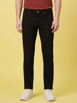 Being Human - Black Straight Fit Mid Rise Men's Jeans