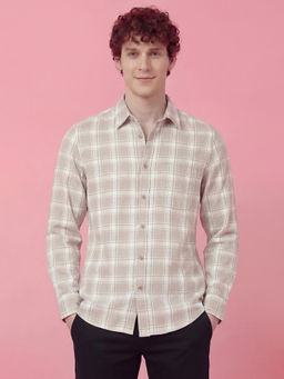 Being Human - Grey Regular Fit Full Sleeve Men's Shirt