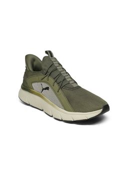 Puma - Men Olive Softride Pro Dynamic Flex Slip-On Running Shoes
