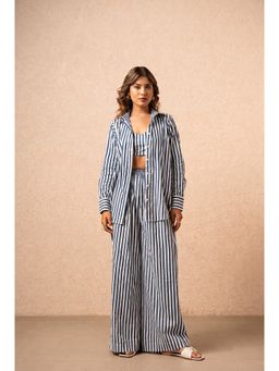DEASHA INDIA - Aeva Blue Striped Co-Ord Set