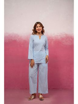 DEASHA INDIA - Cara Blue Striped Co-Ord Set