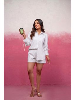 DEASHA INDIA - Esme White Top with Shorts