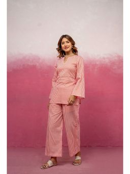 DEASHA INDIA - Hera Pink Striped Co-Ord Set