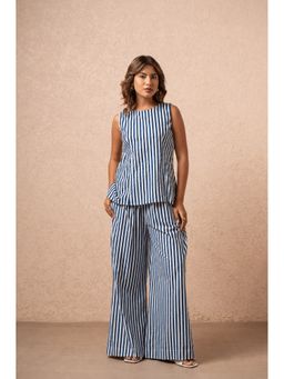 DEASHA INDIA - Keira Blue Striped Co-Ord Set