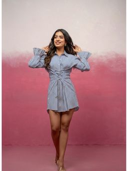 DEASHA INDIA - Saarya Blue Striped Dress