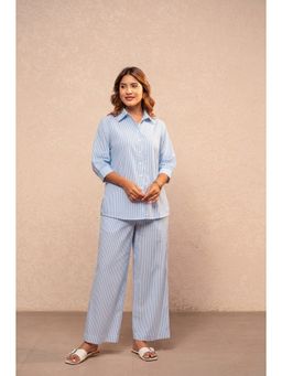 DEASHA INDIA - Seri Blue Striped Co-Ord Set