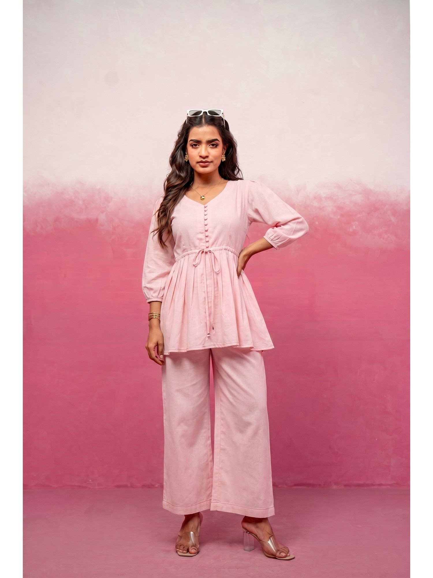 deasha india Srisha Pink Co-Ord Set-picture-4