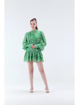 XAYA - Micheline Garden Flare Mini Dress