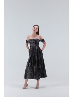 XAYA - Heidi Off Shoulder Midi Dress