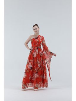 XAYA - Naila One Shoulder Maxi Dress
