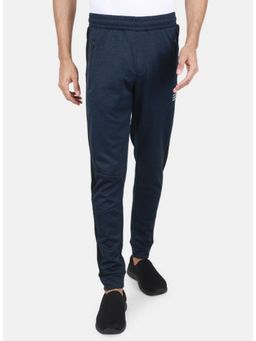 Rock.it - Men Navy Blue Wool Blend Solid Jogger Pant