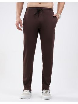 Monte Carlo - Men Brown Cotton Blend Solid Trackpant