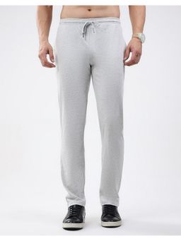 Monte Carlo - Men Off White Cotton Blend Solid Trackpant