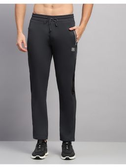 Monte Carlo - Men Charcoal Wool Blend Solid Trackpant