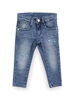 U.S. POLO ASSN. - Boys Blue Slim Fit Stone Wash Jeans