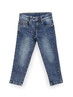 U.S. POLO ASSN. - Boys Blue Skinny Fit Mid Rise Jeans