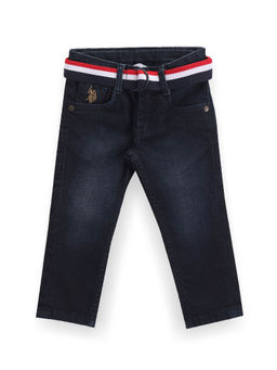 U.S. POLO ASSN. - Boys Navy Blue Dark Wash Jeans