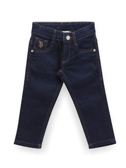 U.S. POLO ASSN. - Boys Navy Blue Rinsed Jeans
