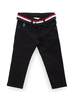 U.S. POLO ASSN. - Boys Black Slim Fit Black Jeans
