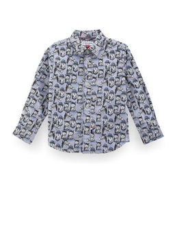 U.S. POLO ASSN. - Boys Blue Twill Cotton Shirt