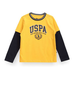 U.S. POLO ASSN. - Boys Yellow Graphic Print T-Shirt
