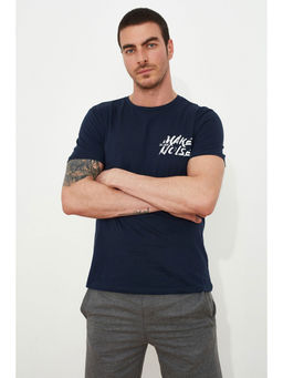 Trendyol - Man Navy Blue T-Shirt