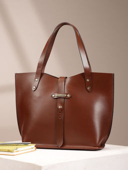 Celtic - Soft Brown Leather Stylish Shoulder Bag