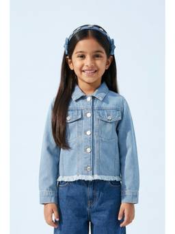 TINY GIRL - Barbie Light Blue Denim Solid Jacket