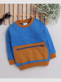 Bumzee - Blue Boys Full Sleeves Sweatshirt