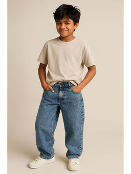 Tales & Stories - Boys Blue Cotton Straight Jeans