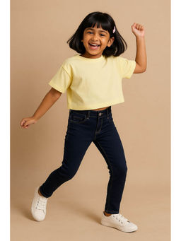 Tales & Stories - Girls Blue Lycra Slim Jeans