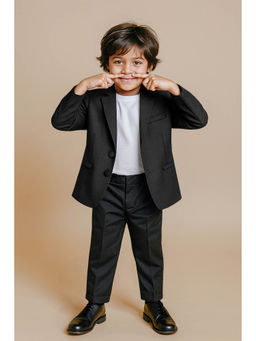 Tales & Stories - Boys Black Viscose Blazer