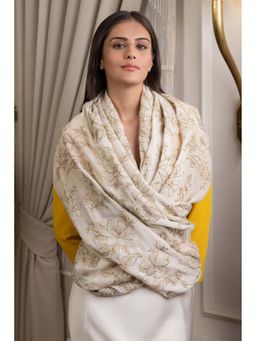 MAULI CASHMERE - Glitz Cherry Blossom Fine Merino Wool Stole