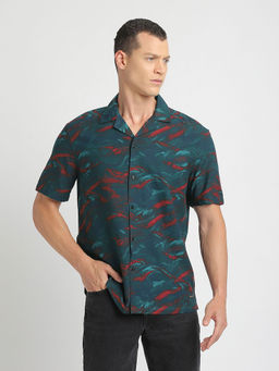The Bear House - Men Multi Printed Slim Fit Viscose Casual Shirt
