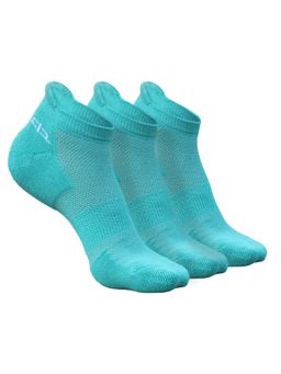 Heelium - Bamboo Ankle Socks for Women - 3 Pairs - Teal - Odour Free Breathable