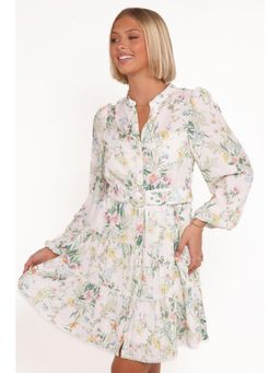 Petal & Pup - Elora Mini Dress - White Floral